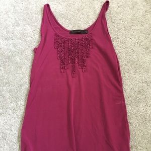 Maroon tank top